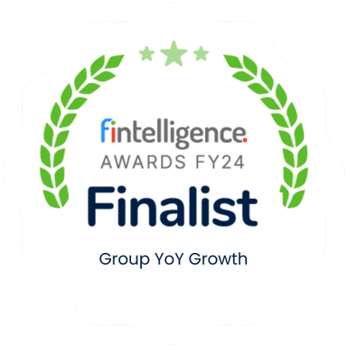 FY24 Finalist · Fintelligence, Group Year-on-Year Growth