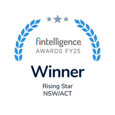 FY25 Winner · Fintelligence, Rising Star NSW/ACT