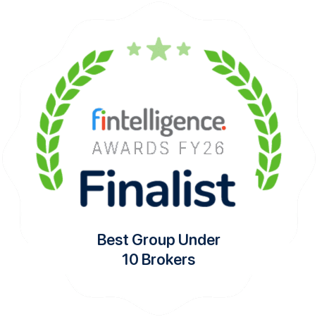 FY26 Finalist · Fintelligence, Best Group Under 10 Brokers